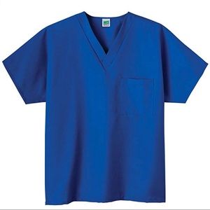 ❇️3/$30❇️ WS Gear Blue Unisex 1 Pocket Scrub Top. XXS